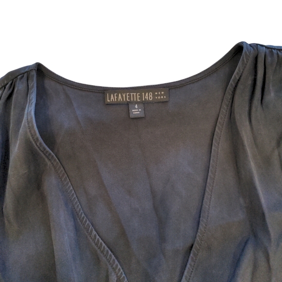 Lafayette Silk Little Black Dress - Picture 3 of 4